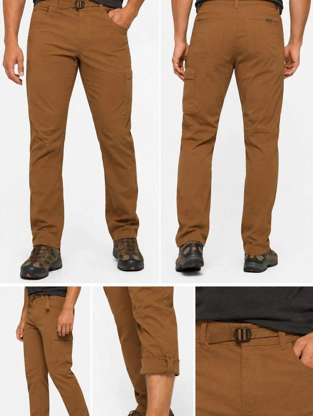 Prana Stretch Zion Slim Pant II 28x32 Sepia Brown Hiking Cargo NWT Men’s